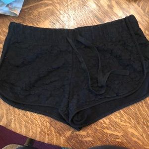 Lace lounge shorts